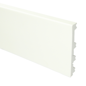 Flexibele Moderne plint 120/90/70x15 wit