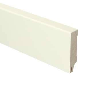 MDF Moderne plint 70x18 RAL 9010 + uitsparing