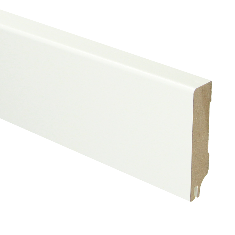MDF Moderne plint 70x15 RAL 9016 + uitsparing