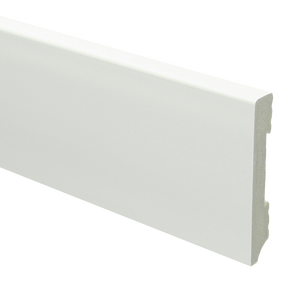 Watervaste kunststof Moderne plint 90x15 wit