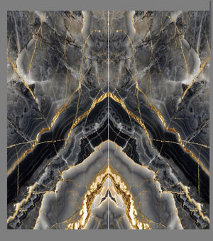 79€ PVC-Wandpaneele/122x280x3 cm/ROMA goldi glänzend